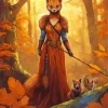 Fox Woman Diamond Painting