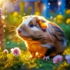 Guinea Pig Flower Diamond Painting