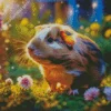 Guinea Pig Flower Diamond Painting