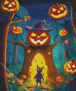 Halloween Tree Diamond Painting