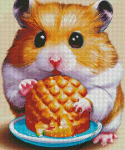 Hamster Eating Diamond Painting