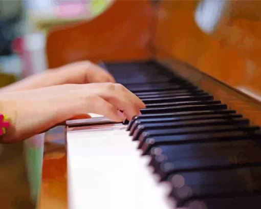 Hands Playing Piano Diamond Painting