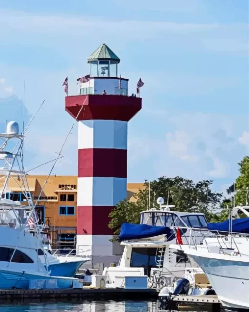 Harbour Town Lighthouse Diamond Painting