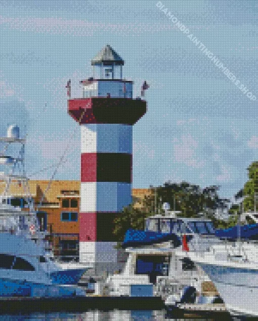 Harbour Town Lighthouse Diamond Painting