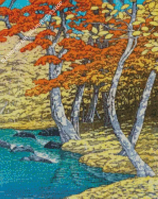 Herfst In Oirase Hasui Kawase Diamond Painting