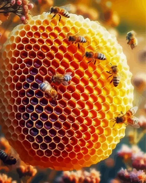 Honey Bee Hive Diamond Painting