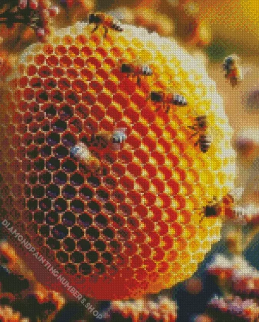 Honey Bee Hive Diamond Painting