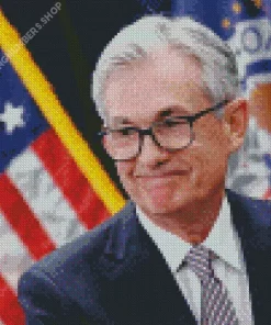 Jerome Powell Smiling Diamond Painting
