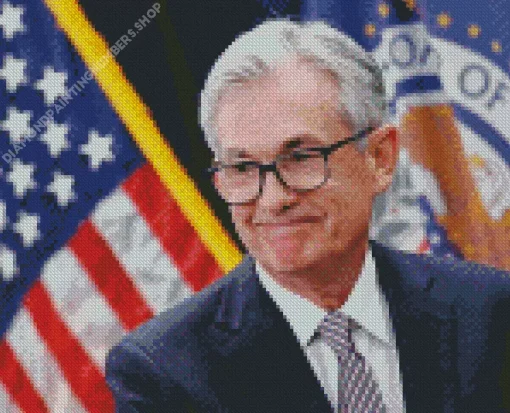 Jerome Powell Smiling Diamond Painting