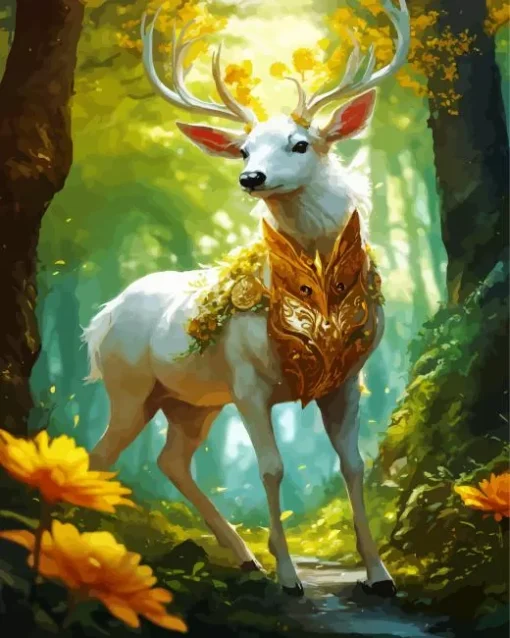 Magical Guardian Deer Diamond Painting