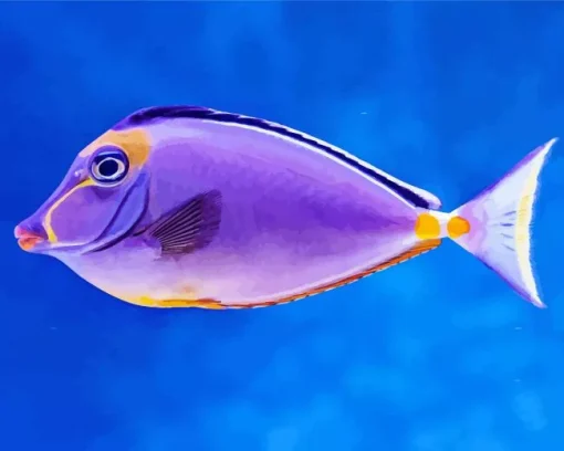 Purple Fish Diamond Painting