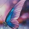 Purple Monarch Butterfly Diamond Painting