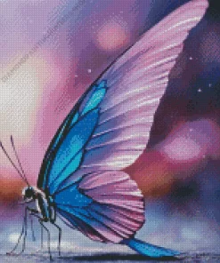 Purple Monarch Butterfly Diamond Painting