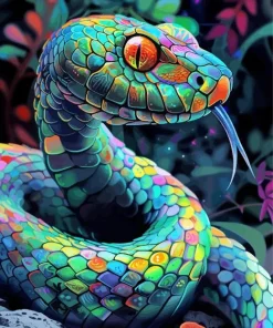 Rainbow Snake Diamond Painting