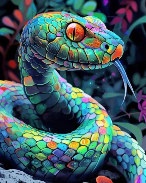 Rainbow Snake Diamond Painting