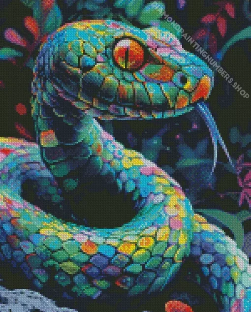 Rainbow Snake Diamond Painting