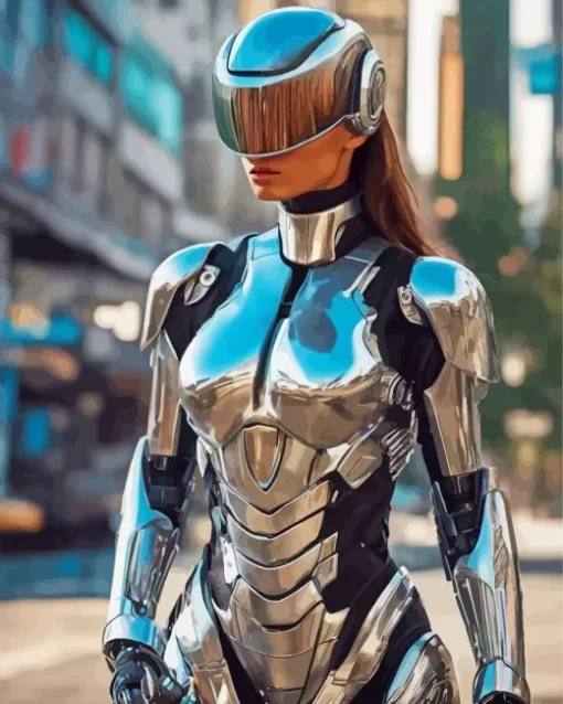 Robocop Girl Diamond Painting