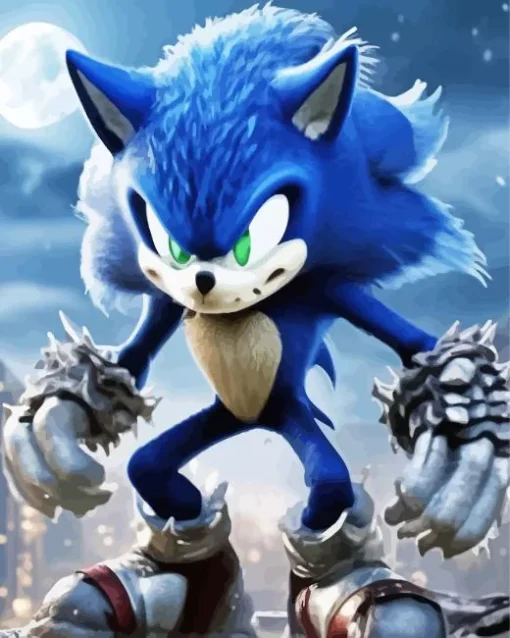 Sonic The Werewolf Diamond Painting