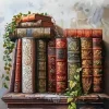 Vintage Books Diamond Painting