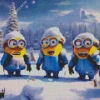 Winter Minions Diamond Painting