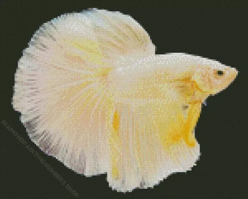 Yellow Betta Fish Diamond Painting