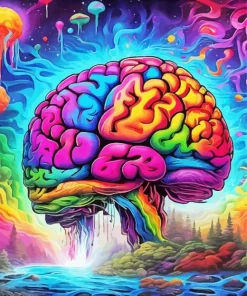 Abstract Brain Art Diamond Painting