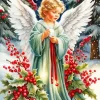 Angel Boy In Snow Diamond Painting