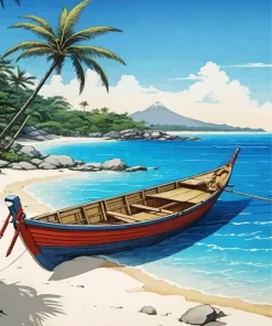 Animation Boat Diamond Painting