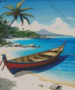 Animation Boat Diamond Painting