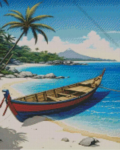 Animation Boat Diamond Painting