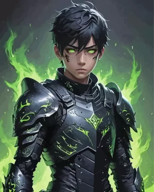 Anime Warrior Boy Diamond Painting