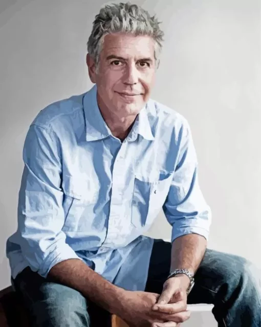 Anthony Bourdain Diamond Painting