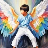 Asian Angel Boy Diamond Painting