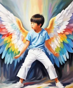Asian Angel Boy Diamond Painting