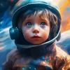 Baby Boy In Space Diamond Painting