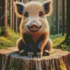 Boar Baby Diamond Painting