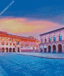 Bologna Piazza Maggiore Diamond Painting