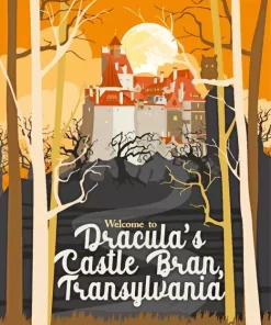 Bran Castle Poster Diamond Painting