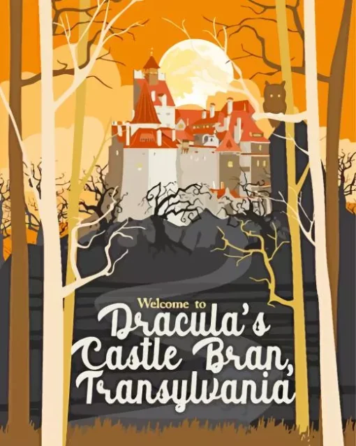 Bran Castle Poster Diamond Painting