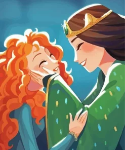 Brave Elinor And Merida Diamond Painting