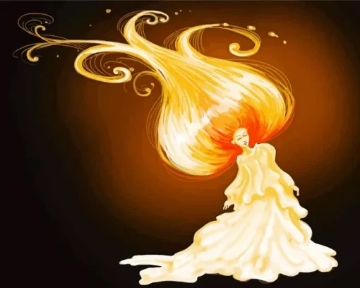 Candle Lady Diamond Painting