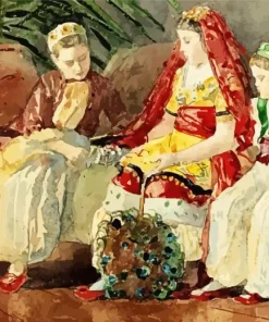 Children Under a Palm Diamond Painting