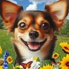 Chiweenie Dog Diamond Painting