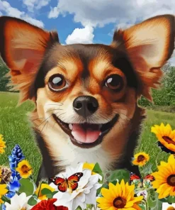 Chiweenie Dog Diamond Painting