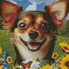 Chiweenie Dog Diamond Painting