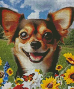 Chiweenie Dog Diamond Painting