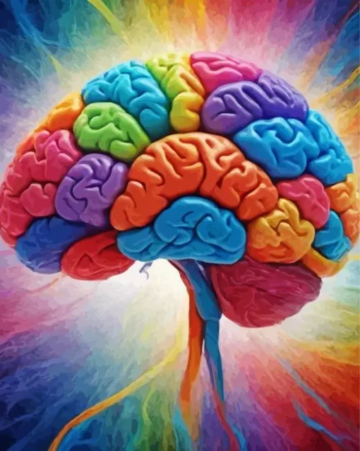 Colorful Brain Diamond Painting
