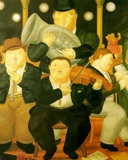 Fernando Botero Four Musicians Diamond Painting
