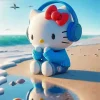 Hello Kitty Listening To Music Diamond Painting