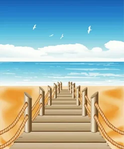 Illustration Easy Boardwalk Diamond Painting